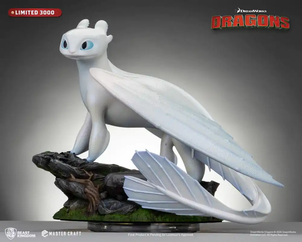 How To Train Your Dragon 3 Master Craft Statue Light Fury 29 cm Socha fotografii produktu