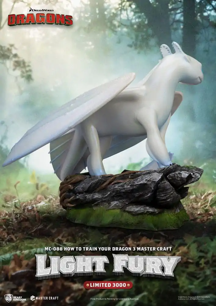 How To Train Your Dragon 3 Master Craft Statue Light Fury 29 cm Socha fotografii produktu