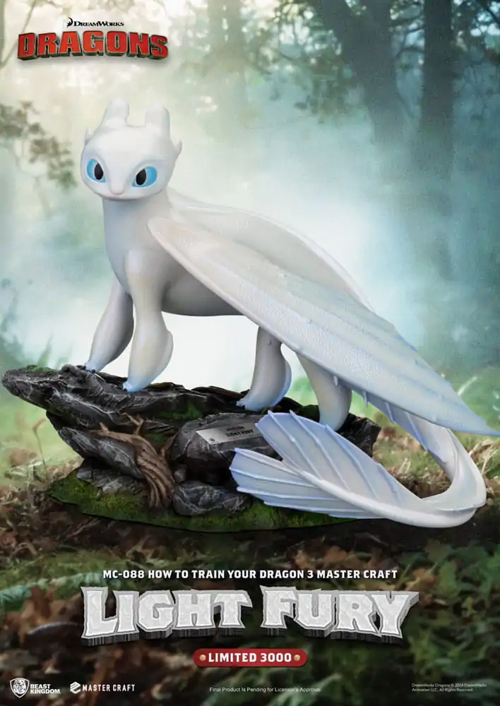 How To Train Your Dragon 3 Master Craft Statue Light Fury 29 cm Socha fotografii produktu