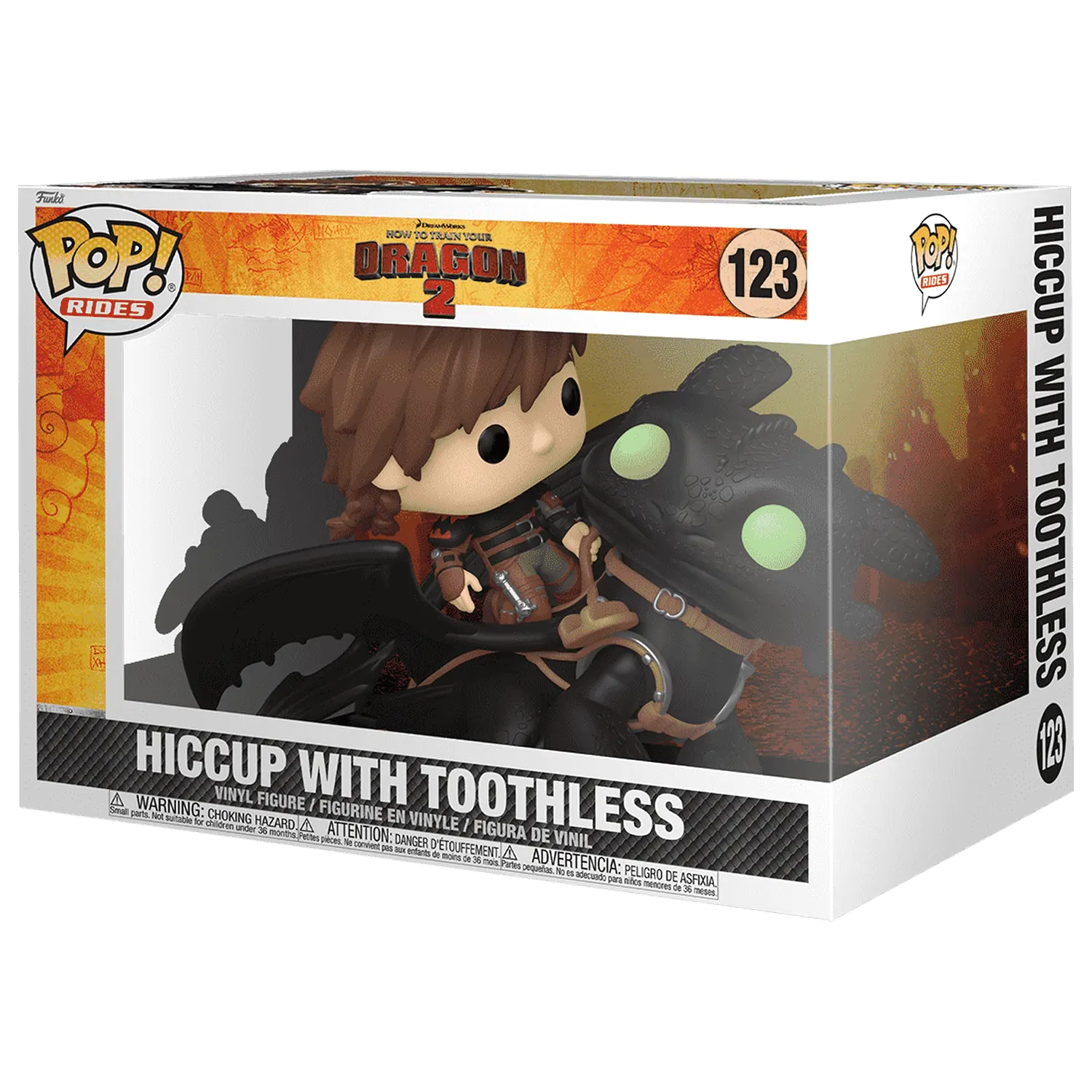 How to Train Your Dragon Funko POP! Rides Deluxe Vinyl Hiccup w/Toothless figurka fotografii produktu