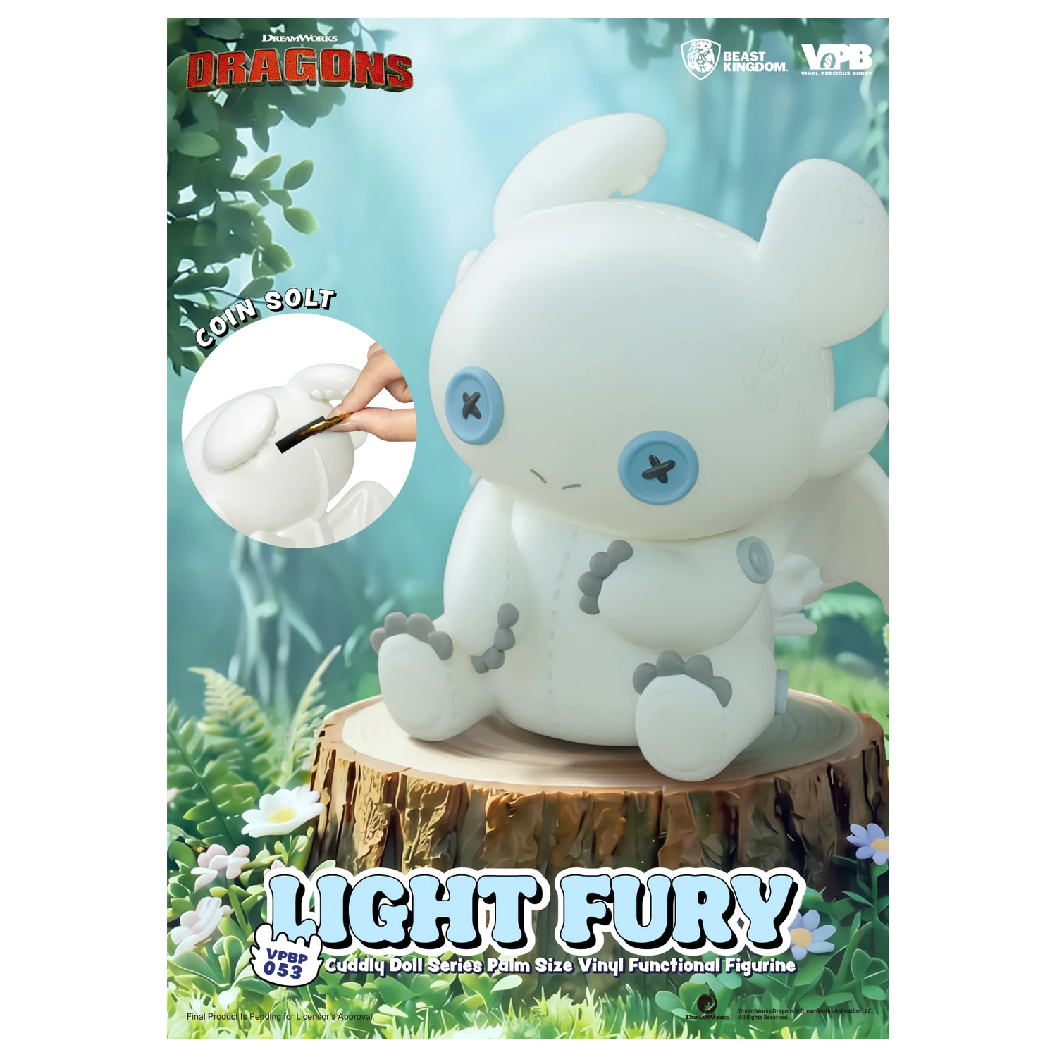 How To Train Your Dragon Light Fury Bank Vinylová figurka 11.2 cm fotografii produktu