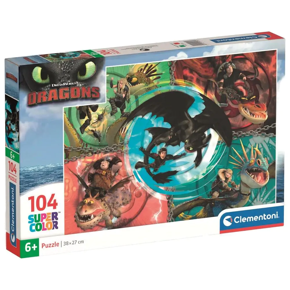 How to Train Your Dragon puzzle 104 dílků fotografii produktu