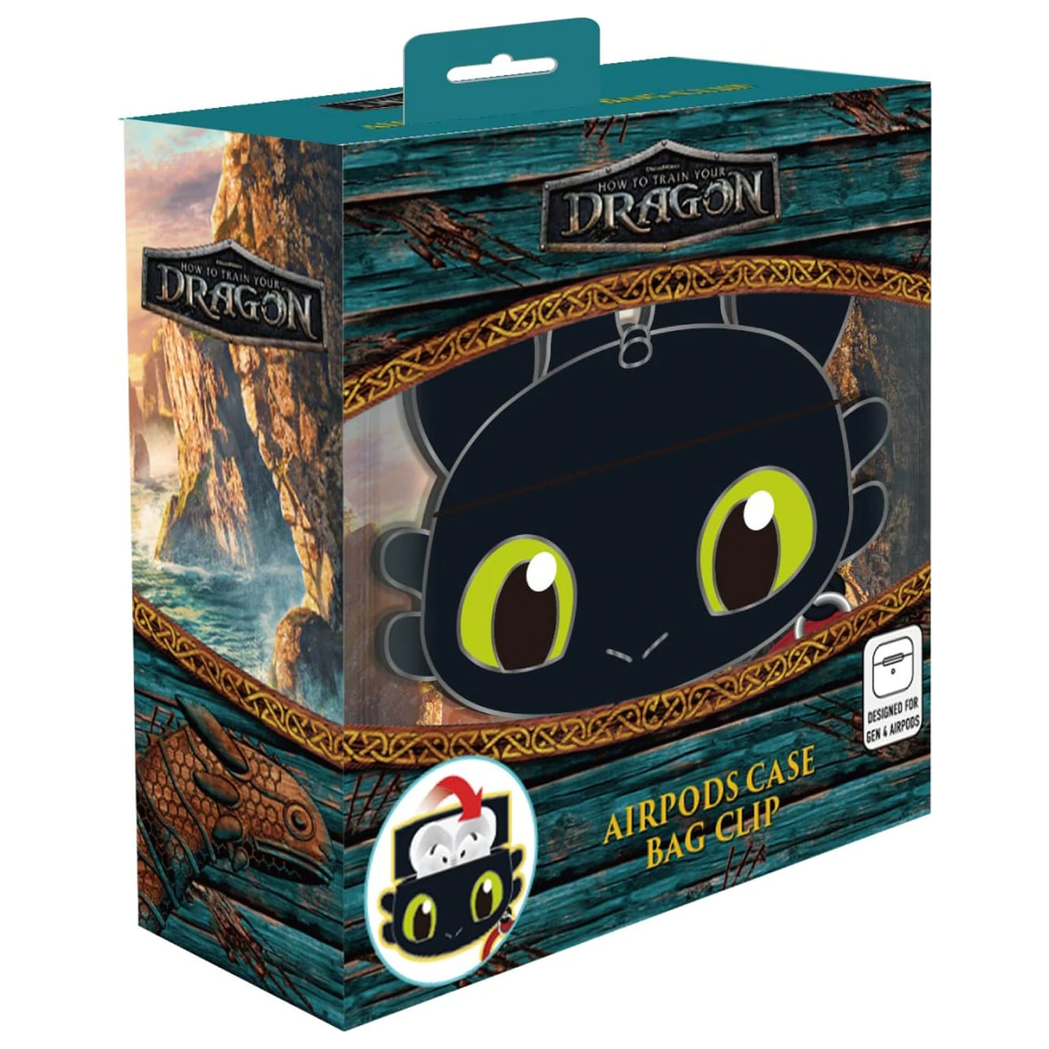 How to Train Your Dragon Toothless 3D Foam AirPods pouzdro s klipem na tašku fotografii produktu