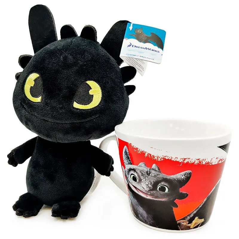 How to Train Your Dragon Hrnek Toothless + plyšová hračka 18cm fotografii produktu