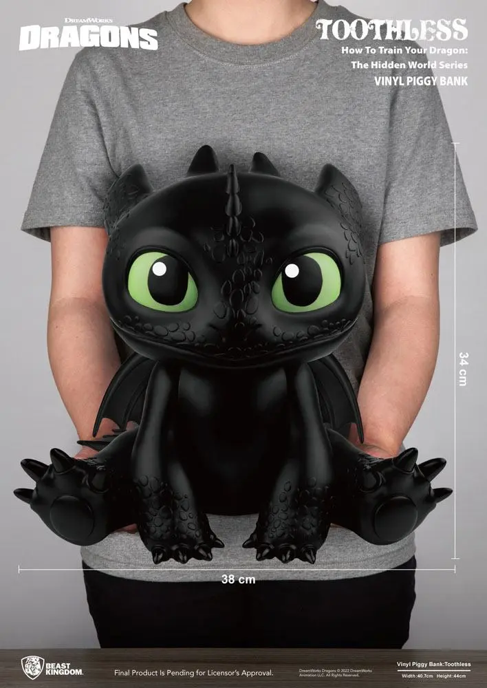 How To Train Your Dragon Piggy Vinyl Bank Toothless 30 cm - pokladnička fotografii produktu