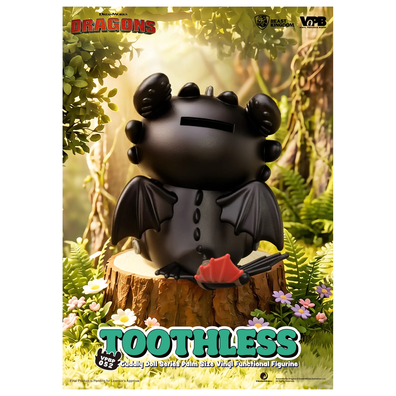 HOW TO TRAIN YOUR DRAGON Toothless Pokladnička Vinylová Figurka 11.7cm fotografii produktu