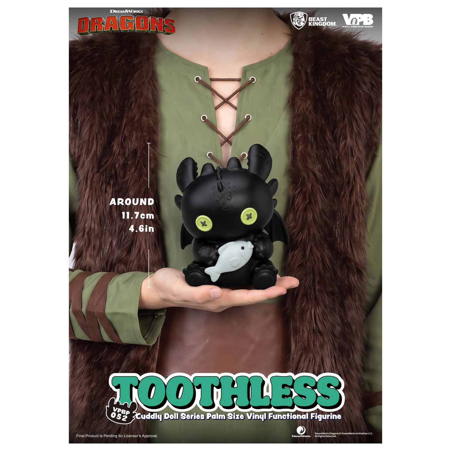 HOW TO TRAIN YOUR DRAGON Toothless Pokladnička Vinylová Figurka 11.7cm fotografii produktu