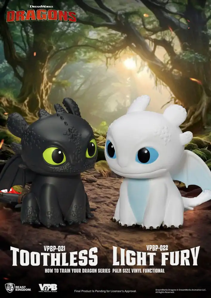 How To Train Your Dragon Prasátko Vinylová banka Light Fury 12 cm fotografii produktu