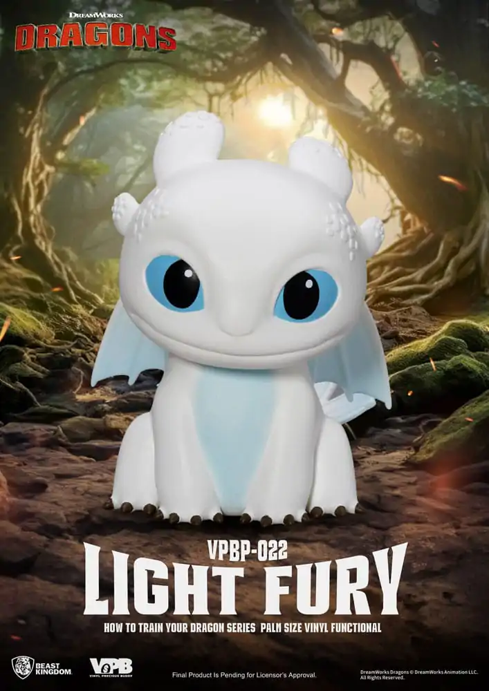 How To Train Your Dragon Prasátko Vinylová banka Light Fury 12 cm fotografii produktu