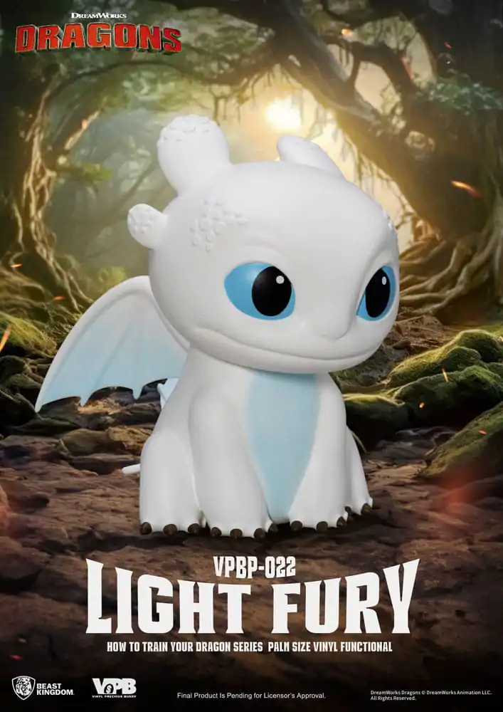 How To Train Your Dragon Prasátko Vinylová banka Light Fury 12 cm fotografii produktu