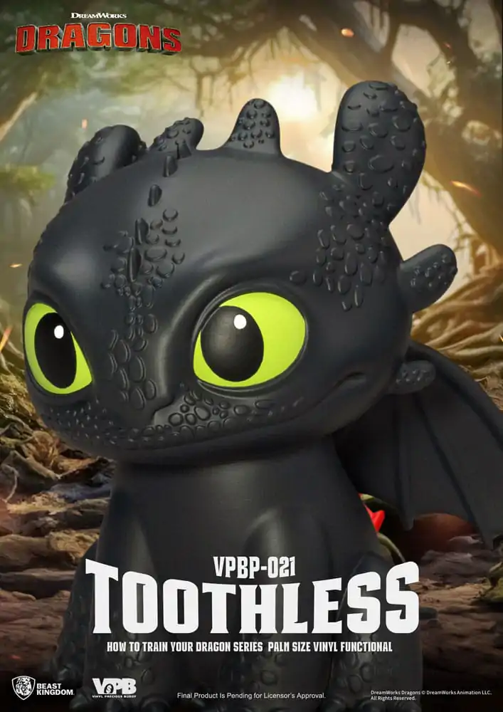 How to Train Your Dragon kasička vinyl banka Toothless 12 cm fotografii produktu