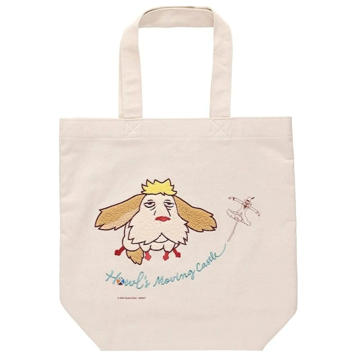 Howl's Moving Castle Plátěná vyšívaná taška Tote Bag Flying Heen fotografii produktu
