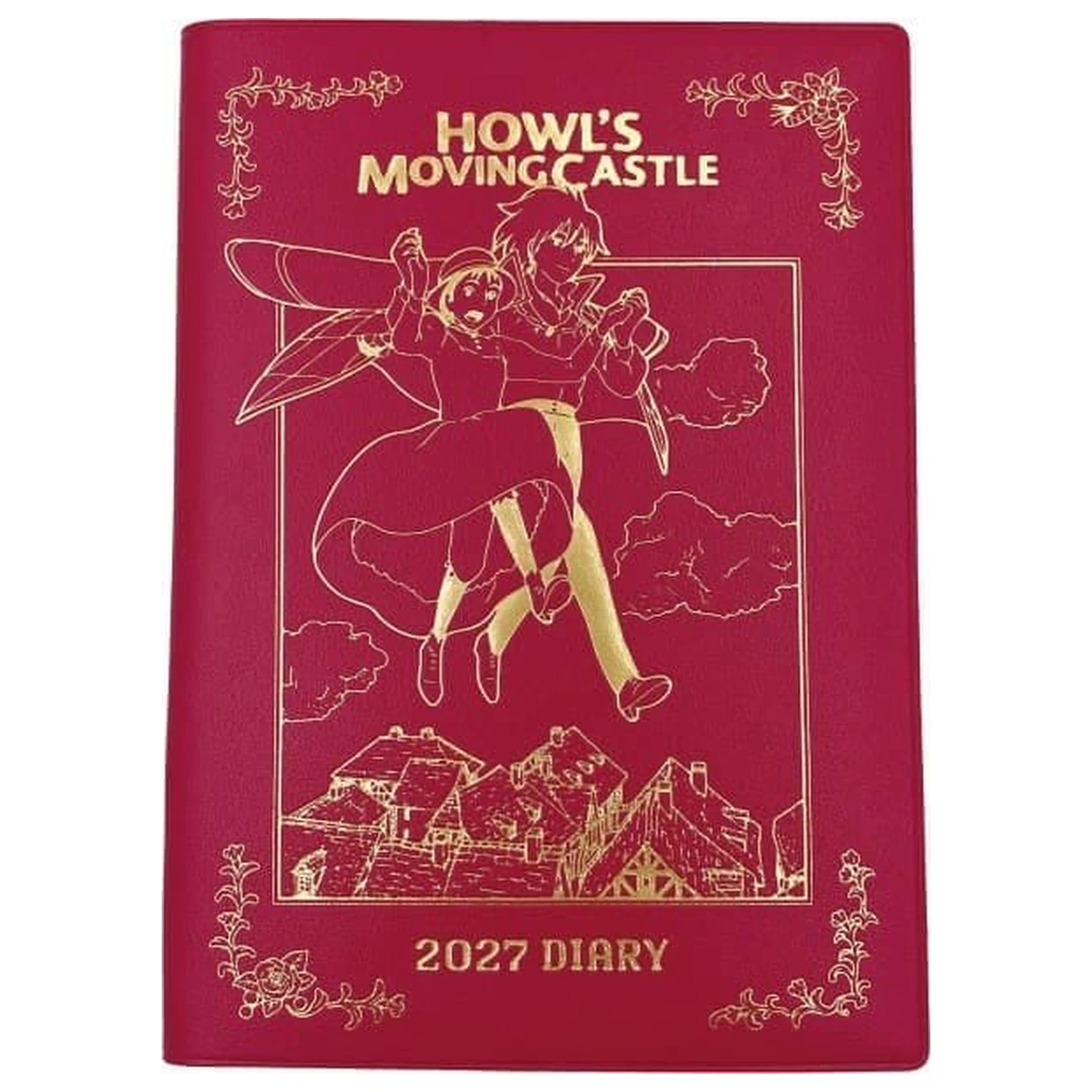 Howl's Moving Castle Diář Hauru & Sophie červená zlatá fólie fotografii produktu