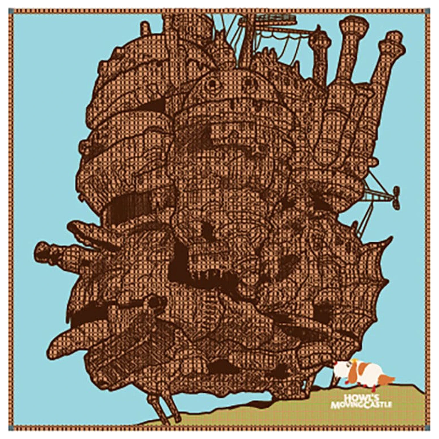 Howl´s Moving Castle Imabari kapesník Hauru's Castle 40 x 40 cm fotografii produktu