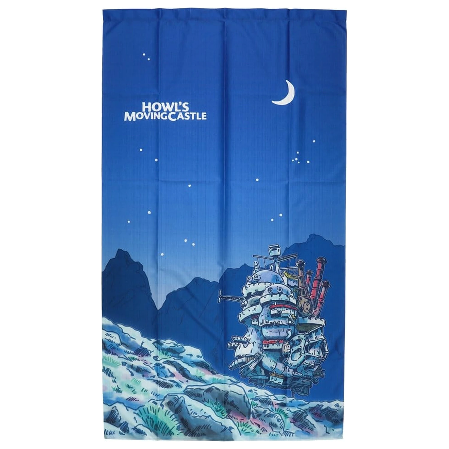 Japonské závěsy noren Howl's Moving Castle Moonlit night fotografii produktu