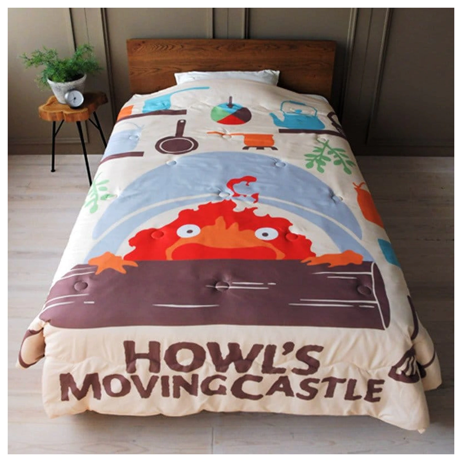 Howl’s Moving Castle Natsu přikrývka Cook with Calcifer fotografii produktu