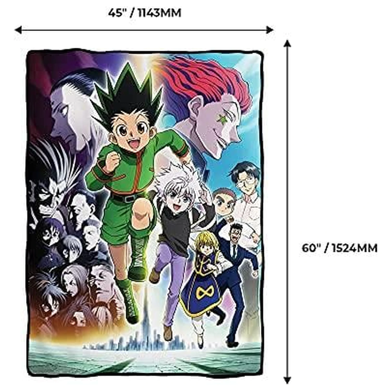 Hunter x Hunter Skupinová deka 114x152 cm fotografii produktu