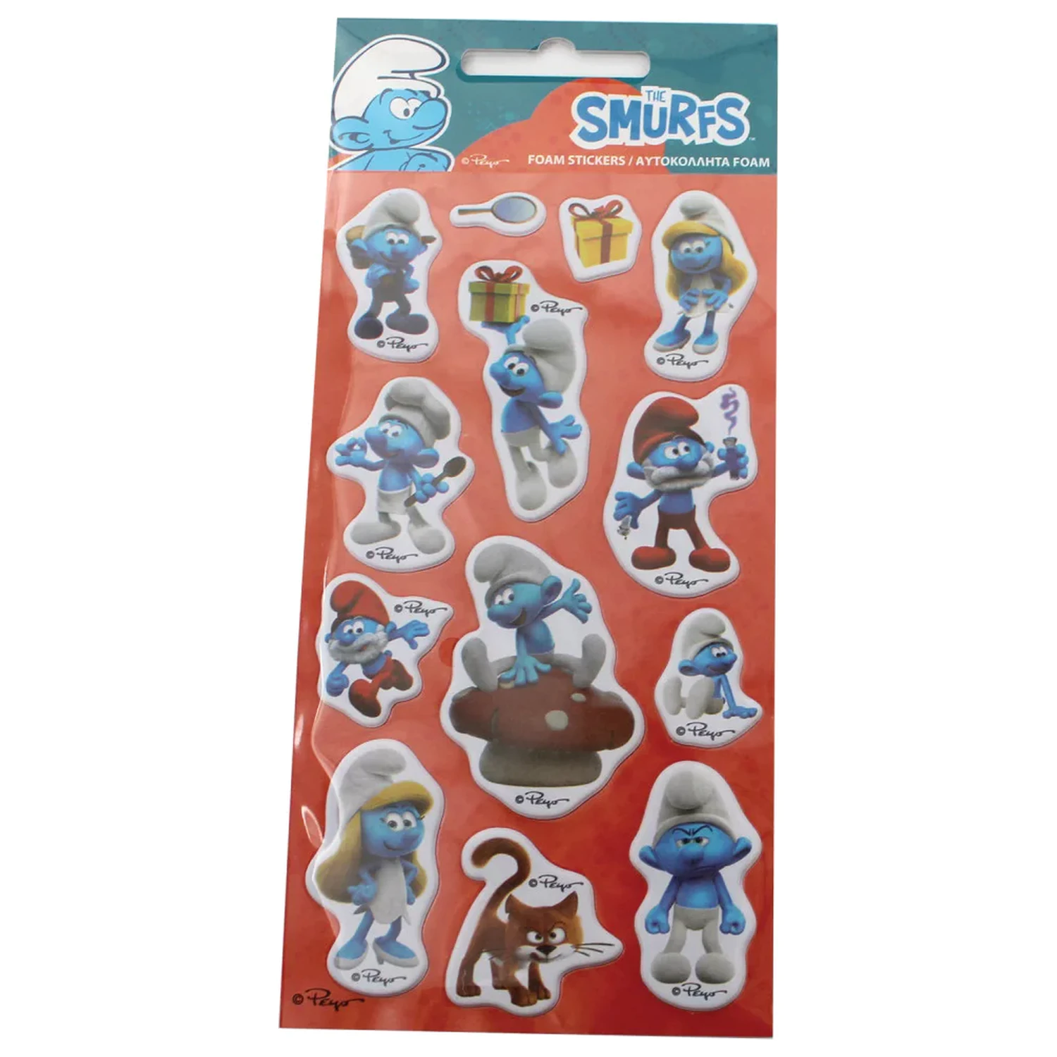 The Smurfs Dárkové Puffy Sponge Nálepky Set fotografii produktu