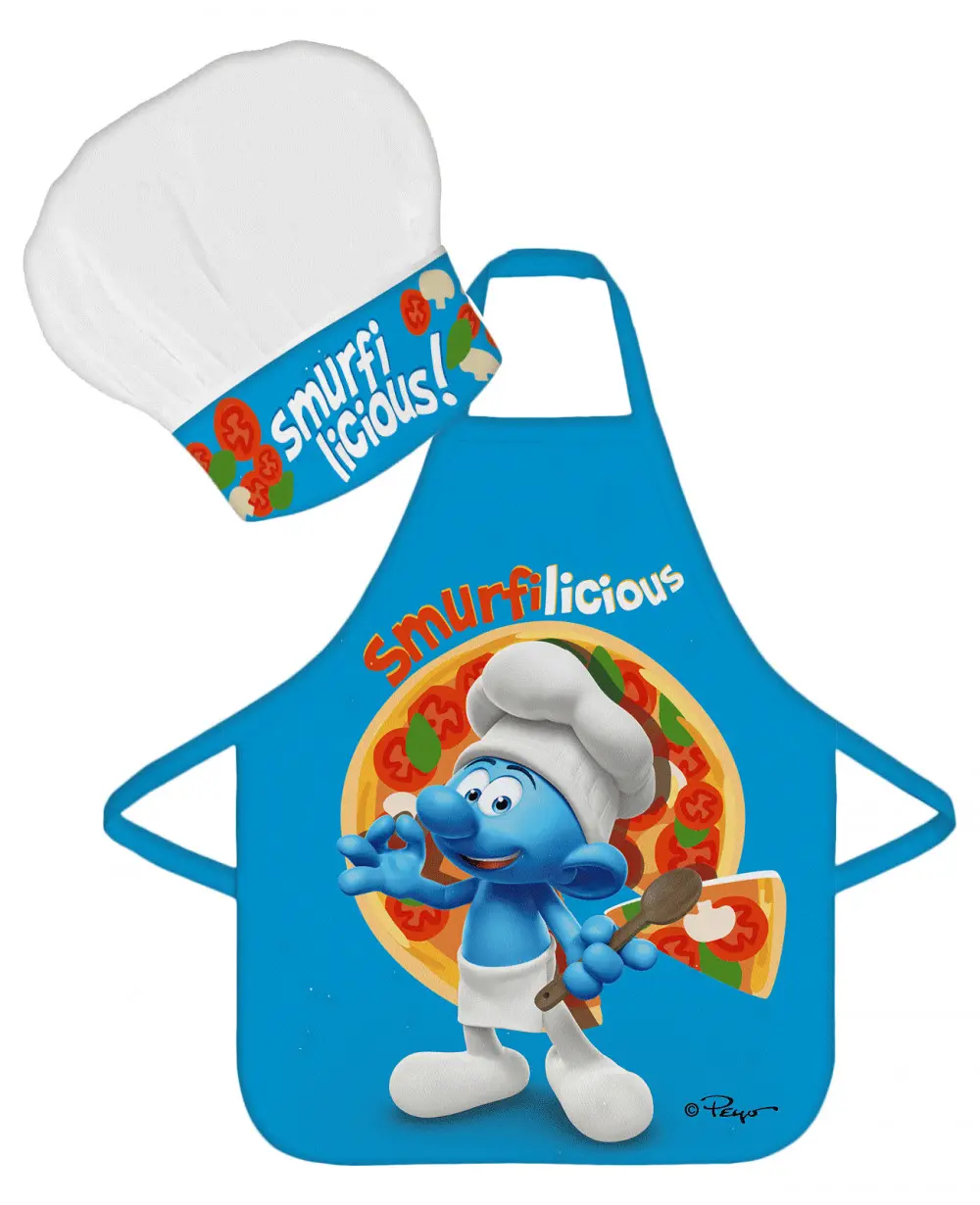 Smurfs Dětská zástěra, 2dílná sada fotografii produktu
