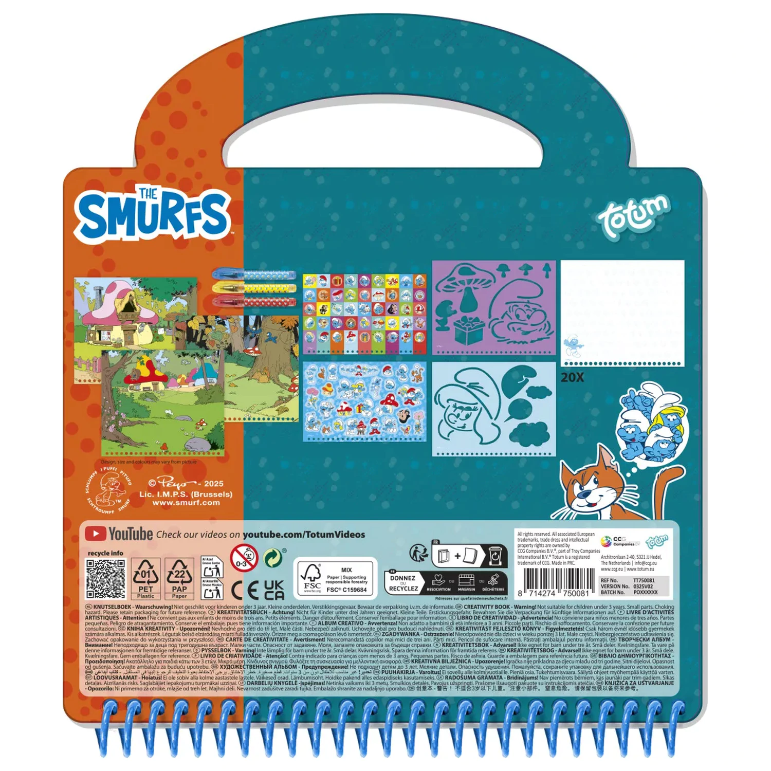 Smurfs veselý activity set fotografii produktu
