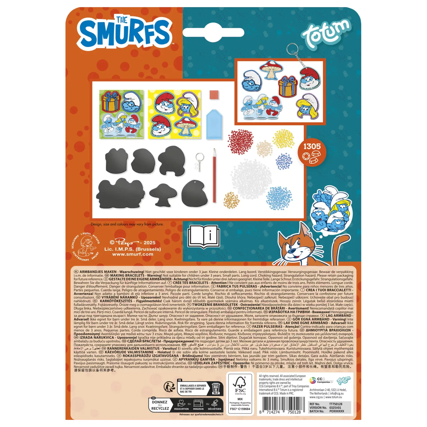 The Smurfs Happy Diamond-Dot Magnetická sada fotografii produktu