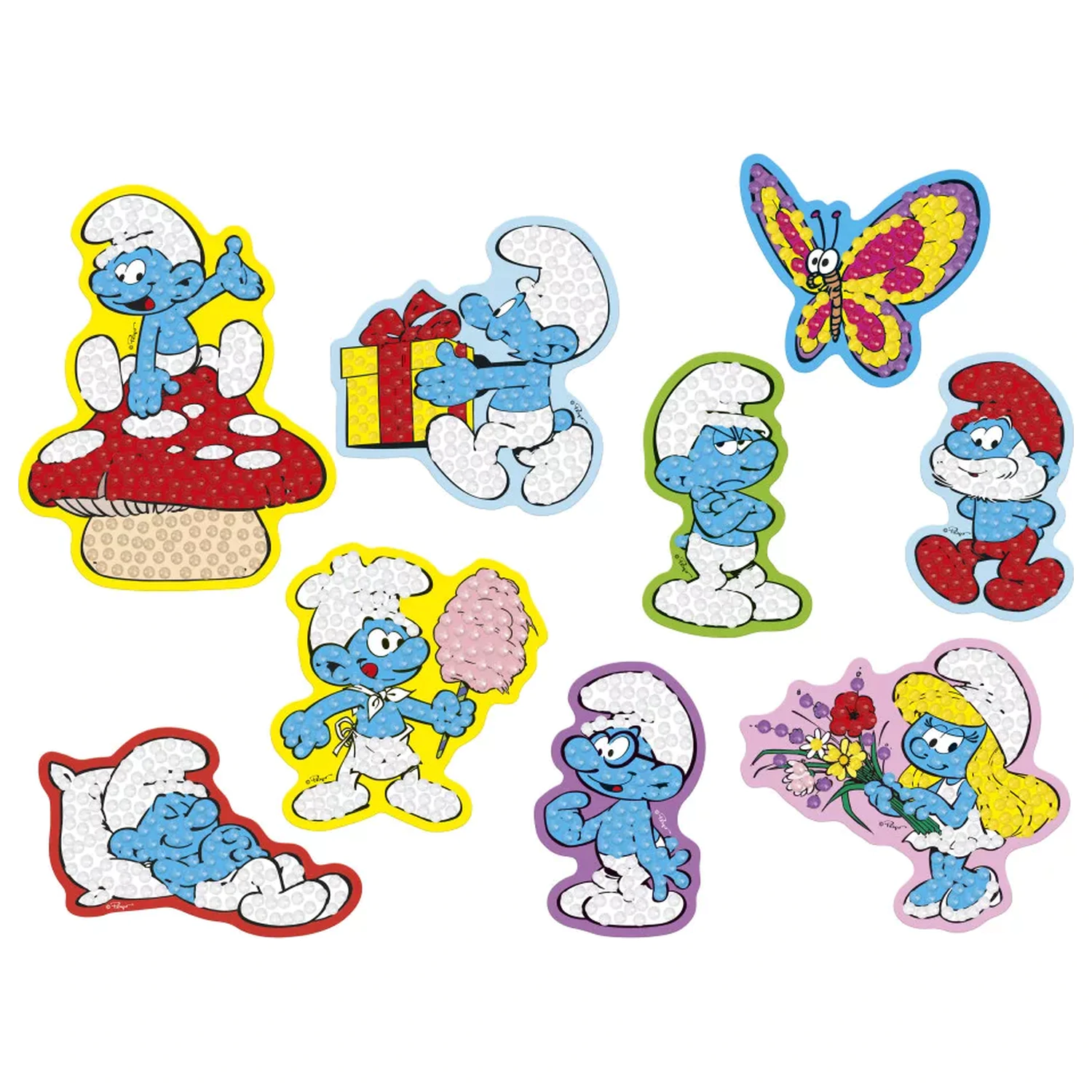 The Smurfs Happy Diamond Dotz Sticker, 9 kusů fotografii produktu
