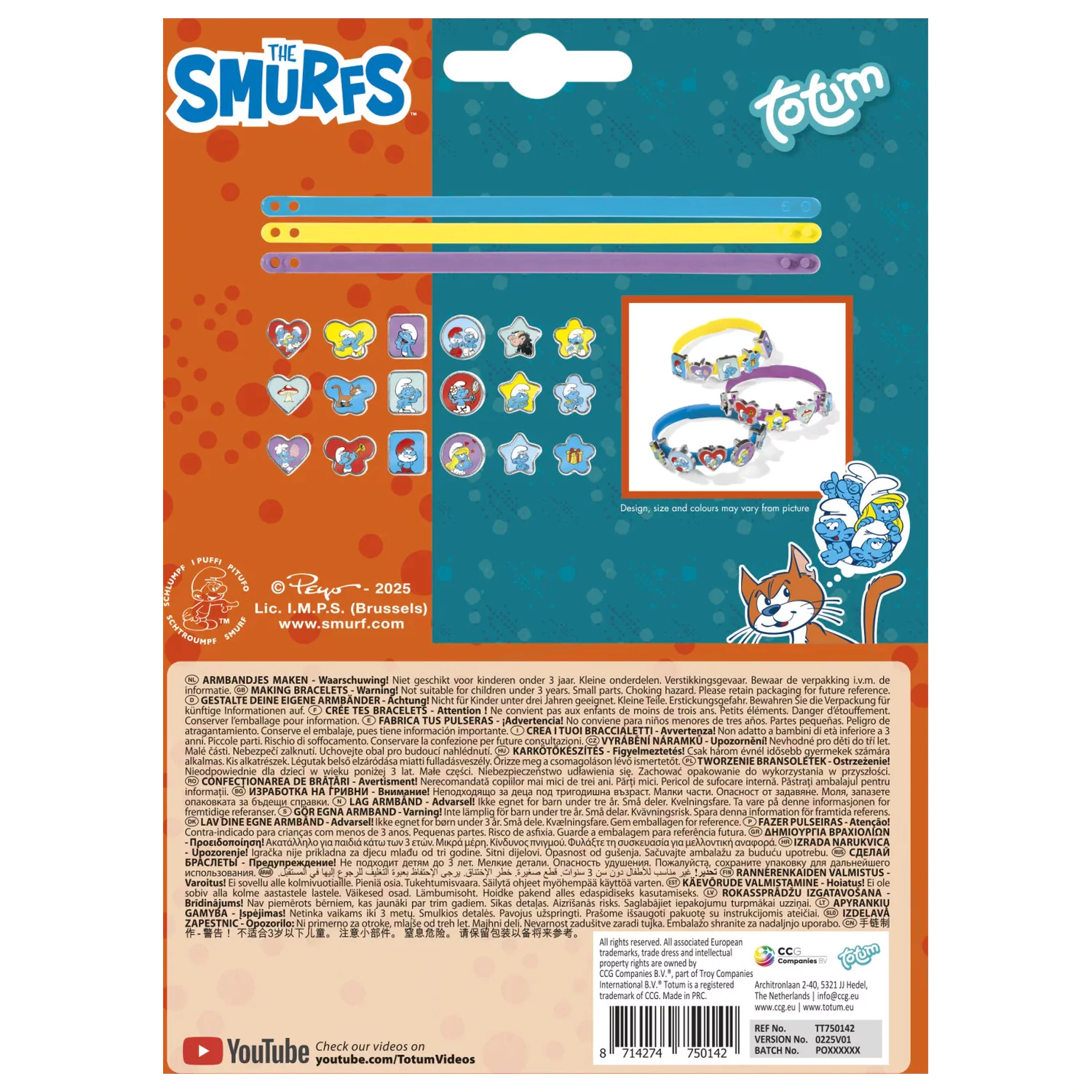 The Smurfs Sada na výrobu šťastných náramků fotografii produktu