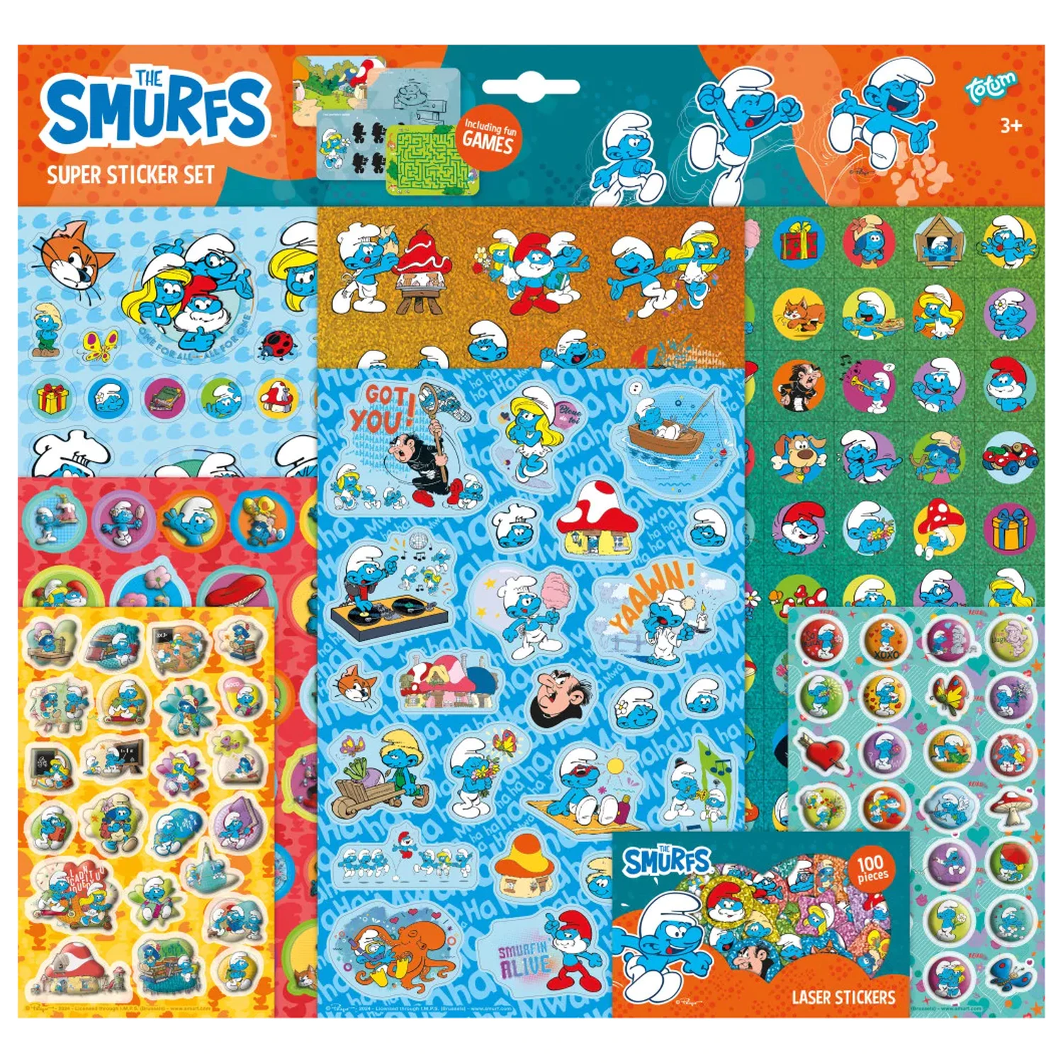 The Smurfs Happy Super sada nálepek fotografii produktu