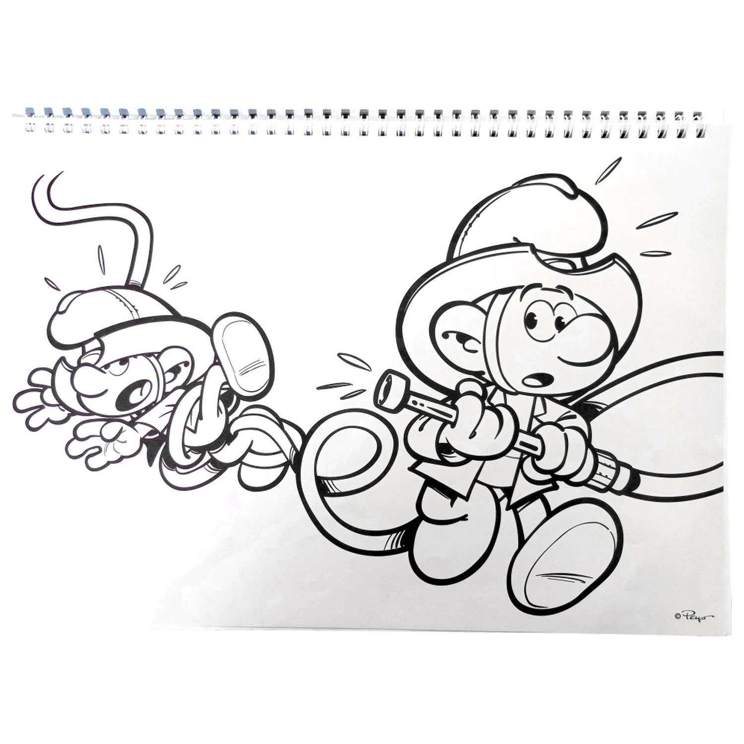 Šmoulové Village A/4 Spirálový skicák 40 stran s nálepkami fotografii produktu