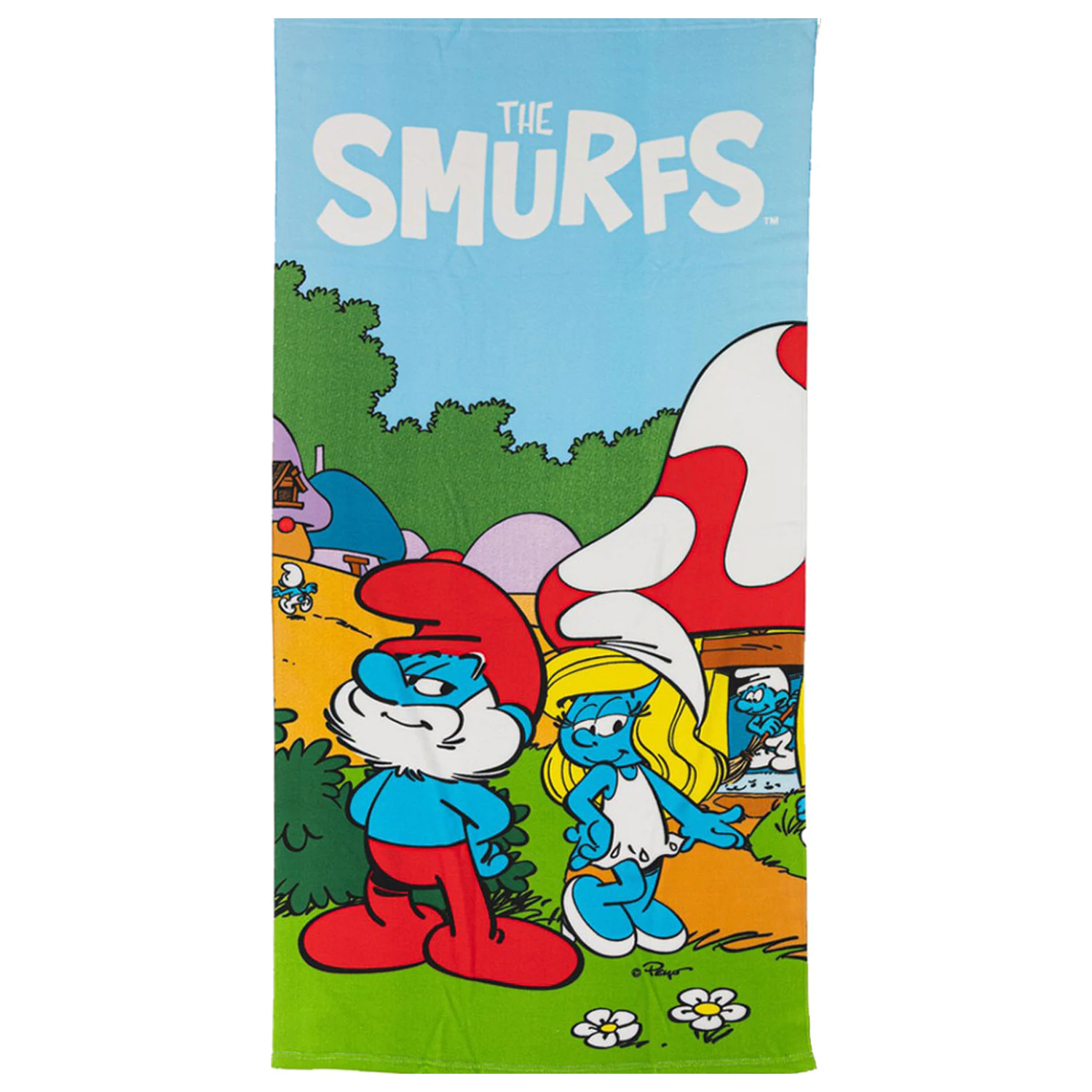 The Smurfs Village Life Ručník 70x140cm fotografii produktu
