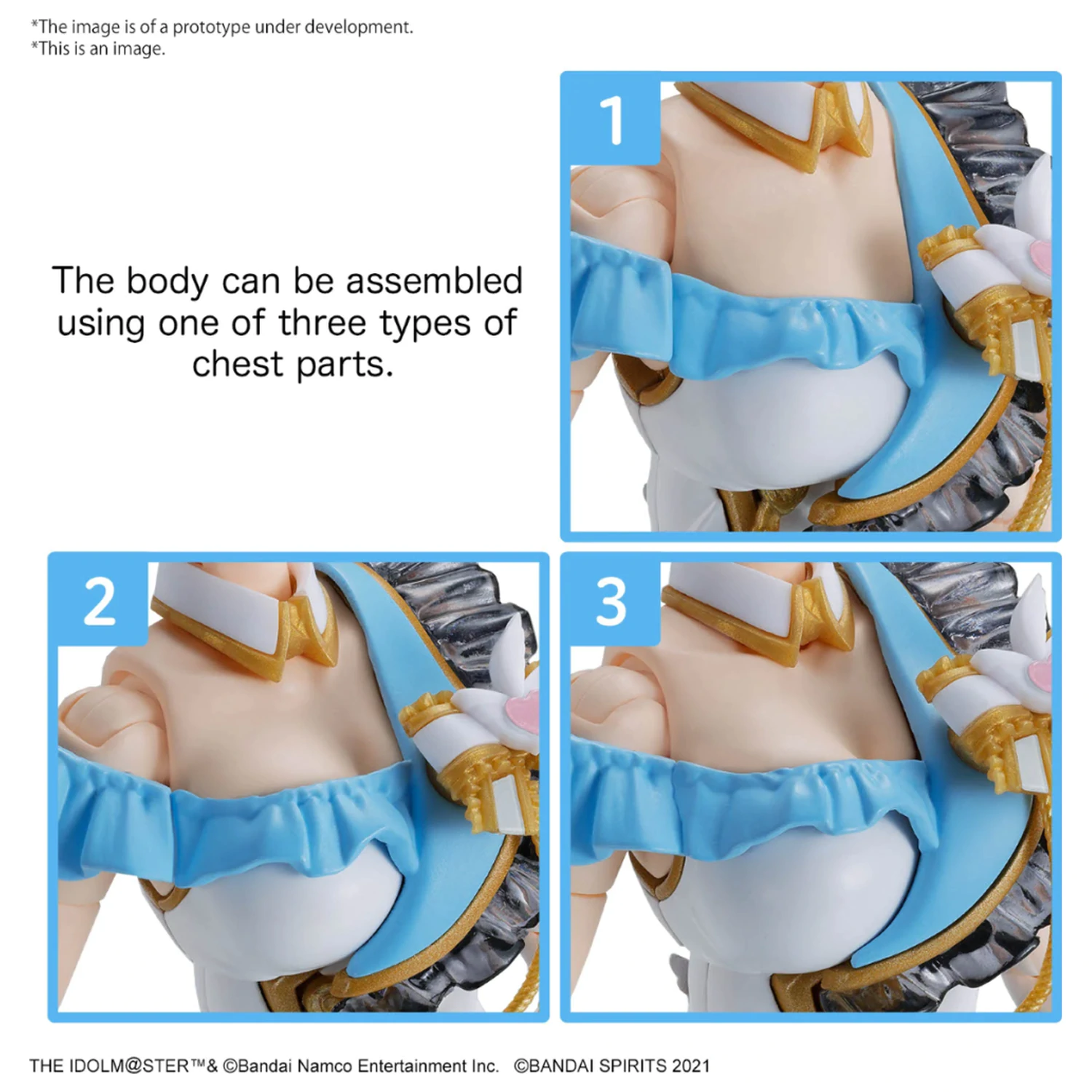 IDOLM@STER Volitelné části těla Beyond The Blue Sky 1 Model Kit fotografii produktu