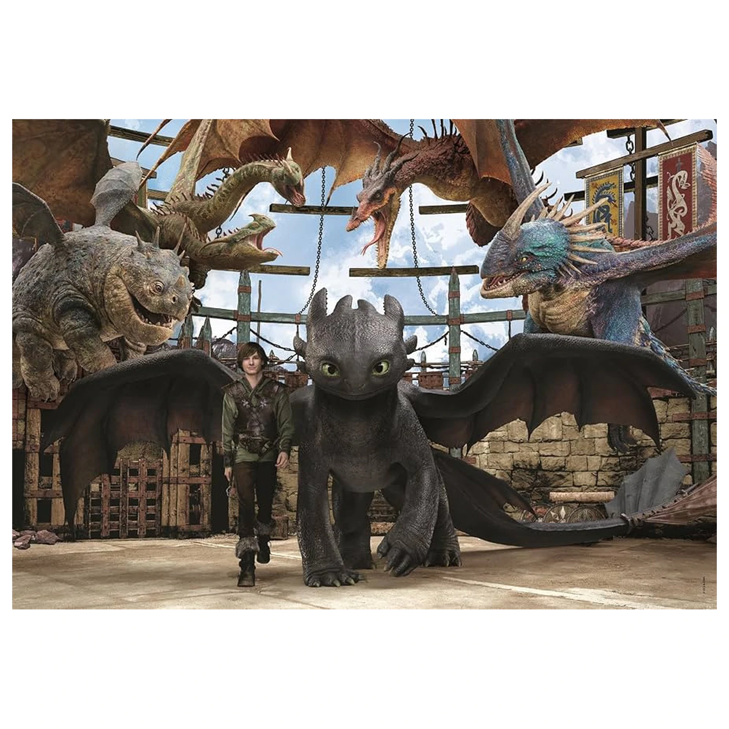 How to Train Your Dragon Arena 104dílné puzzle fotografii produktu