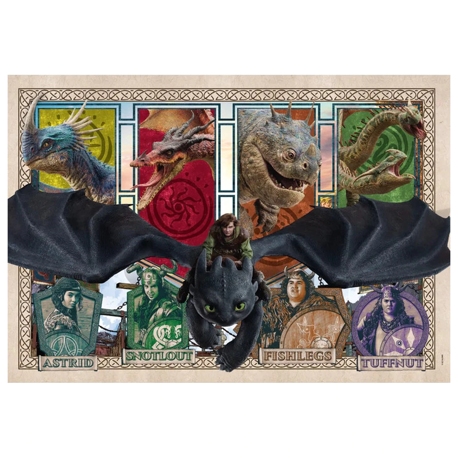 How to Train Your Dragon Mystic Skies puzzle s 300 dílky fotografii produktu