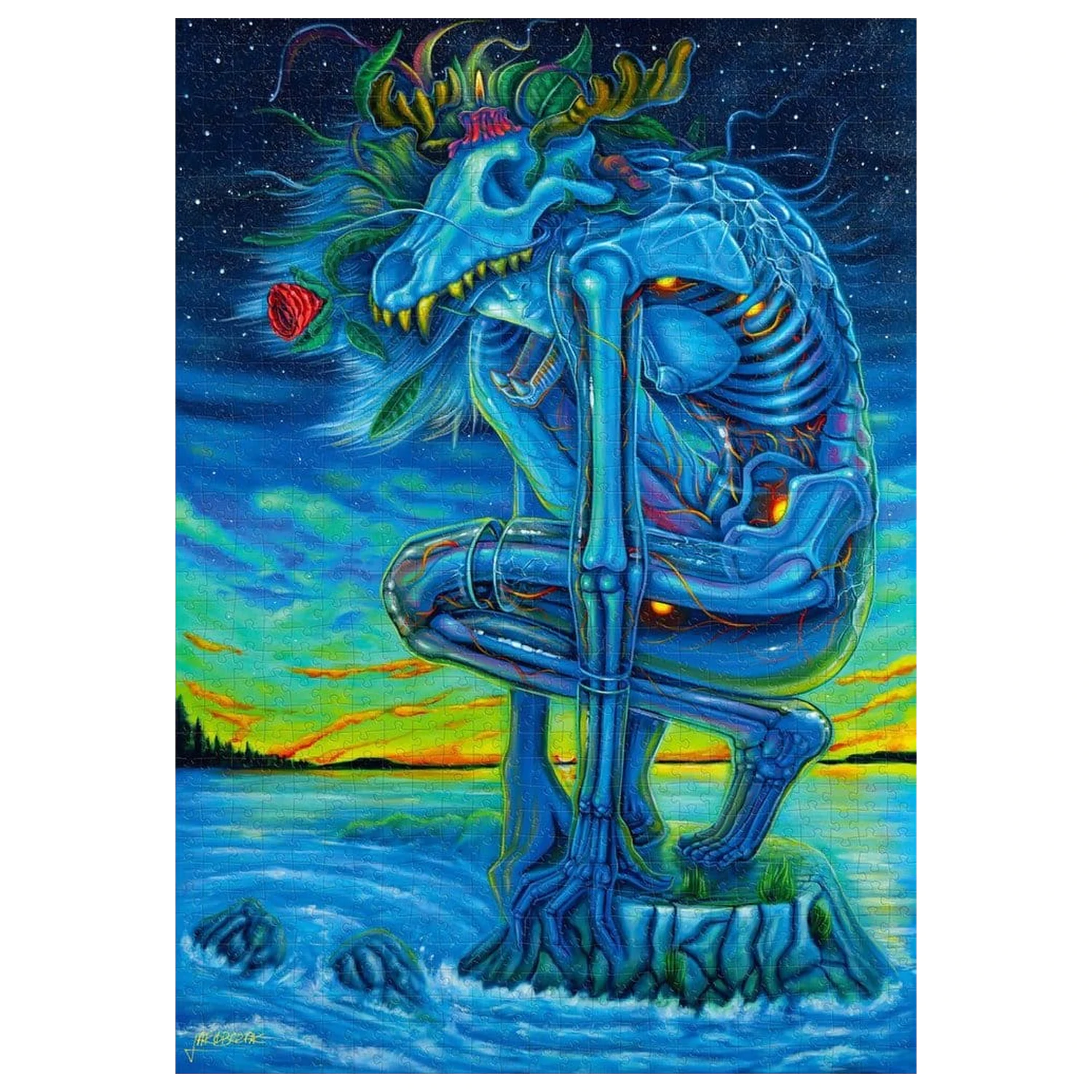 Imagination Series Puzzle Kamil Jakóbczak Bialy Wilk (1000 dílků) fotografii produktu