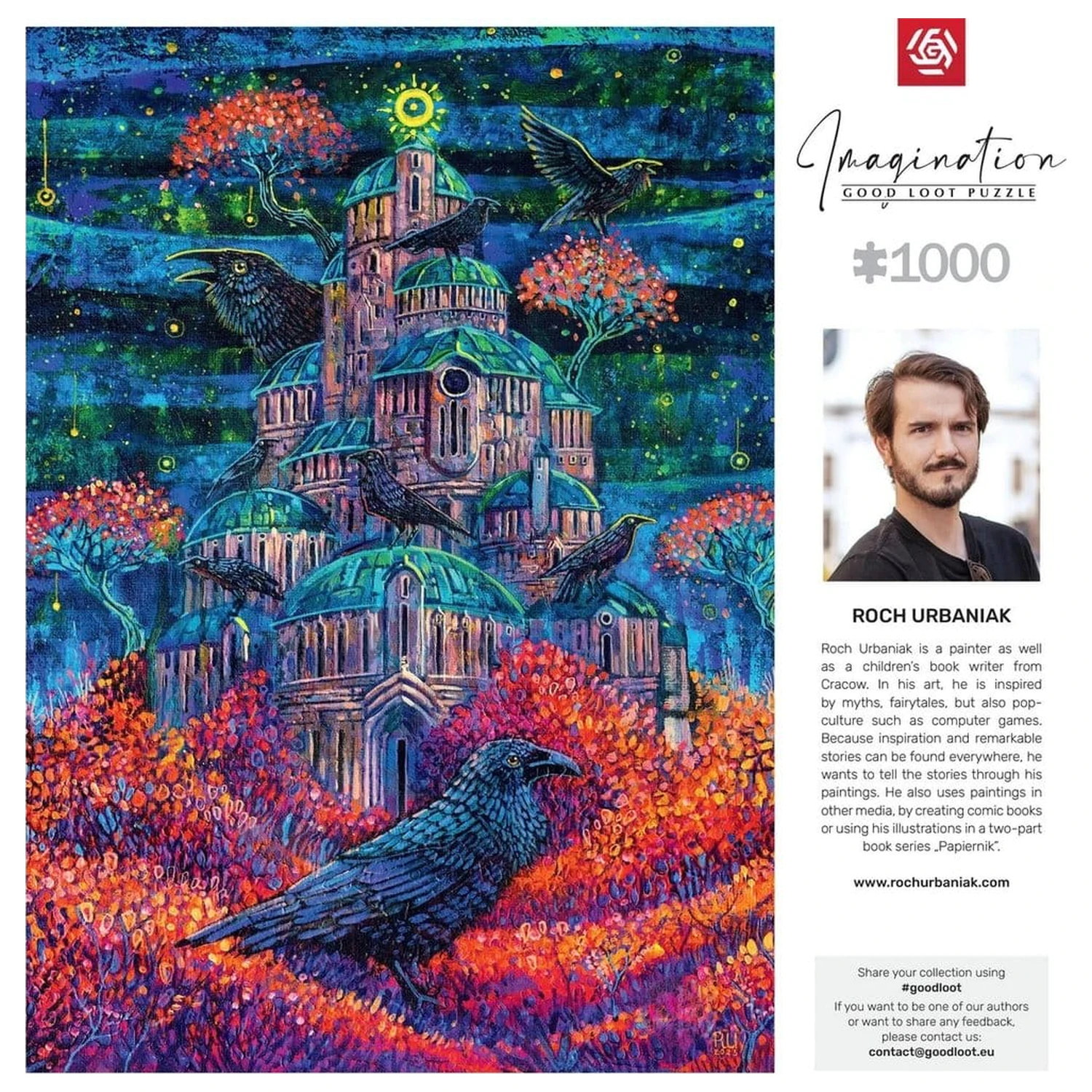 Imagination Series Puzzle Roch Urbaniak Twierdza Pani Kruków (1000 dílků) fotografii produktu