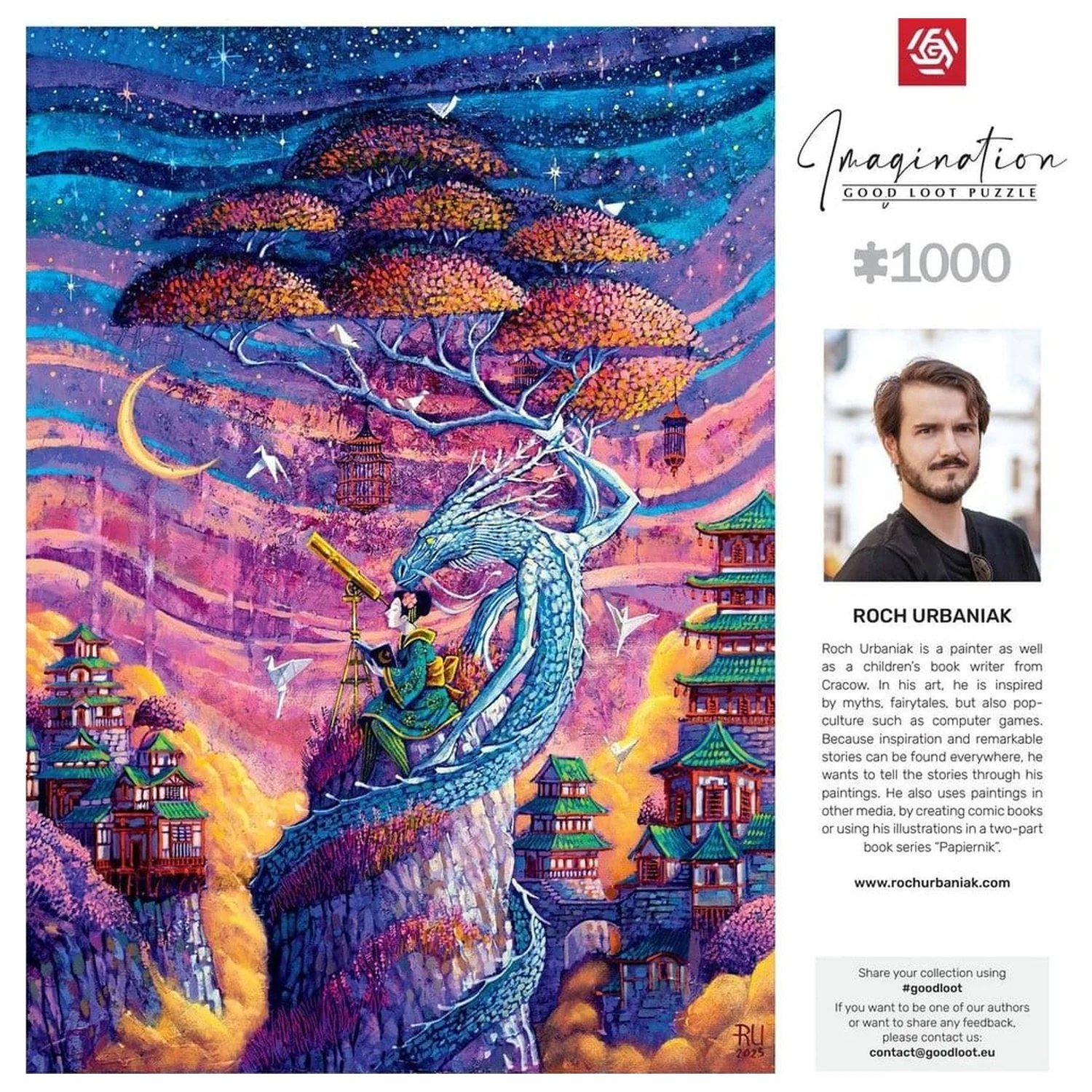 Imagination Series Puzzle Roch Urbaniak Sakura i Ryu (1000 dílků) fotografii produktu