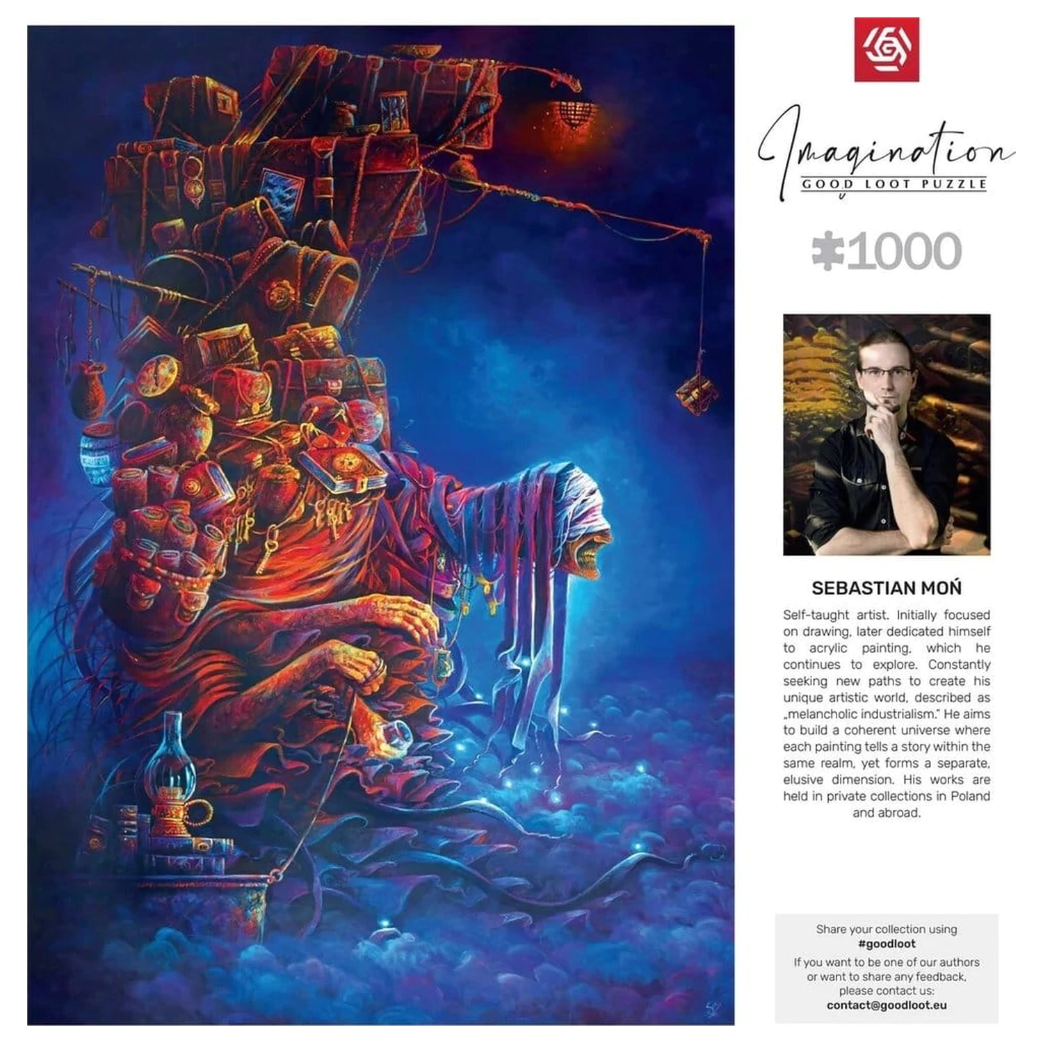 Imagination Series Puzzle Sebastian Mon Ciezar doswiadczen (1000 dílků) fotografii produktu