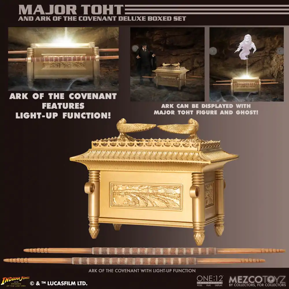 Indiana Jones Akční figurka 1/12 Major Toht and Ark of the Covenant Deluxe Boxed Set 16 cm fotografii produktu