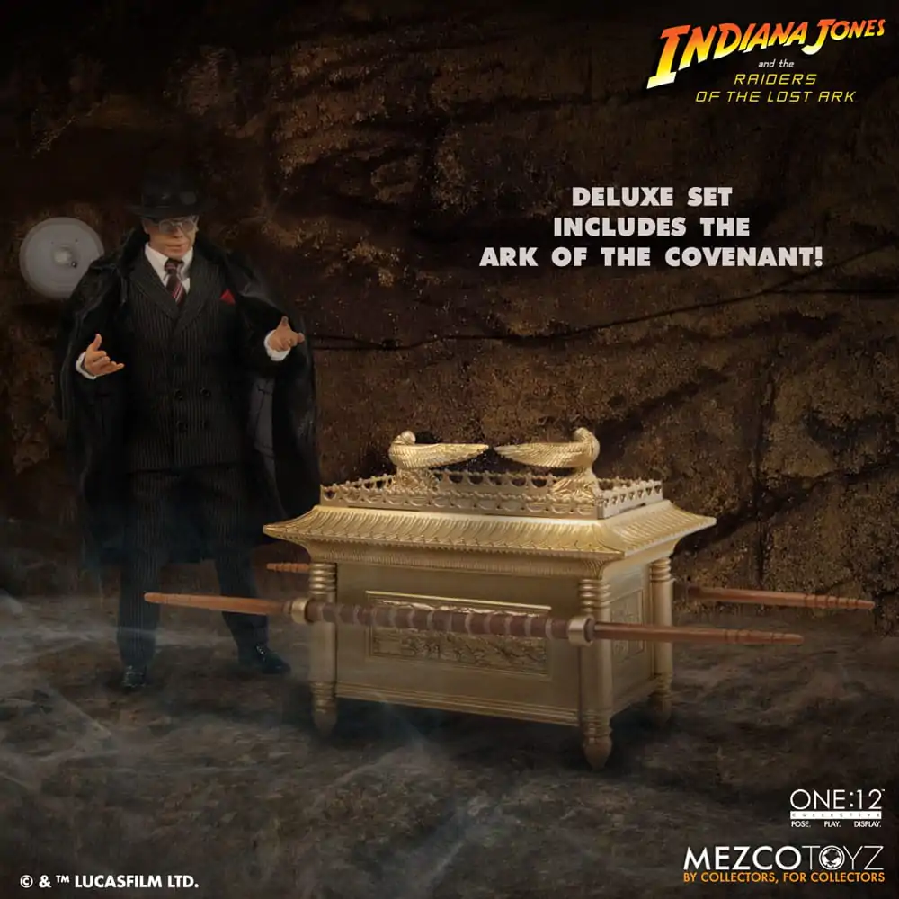 Indiana Jones Akční figurka 1/12 Major Toht and Ark of the Covenant Deluxe Boxed Set 16 cm fotografii produktu