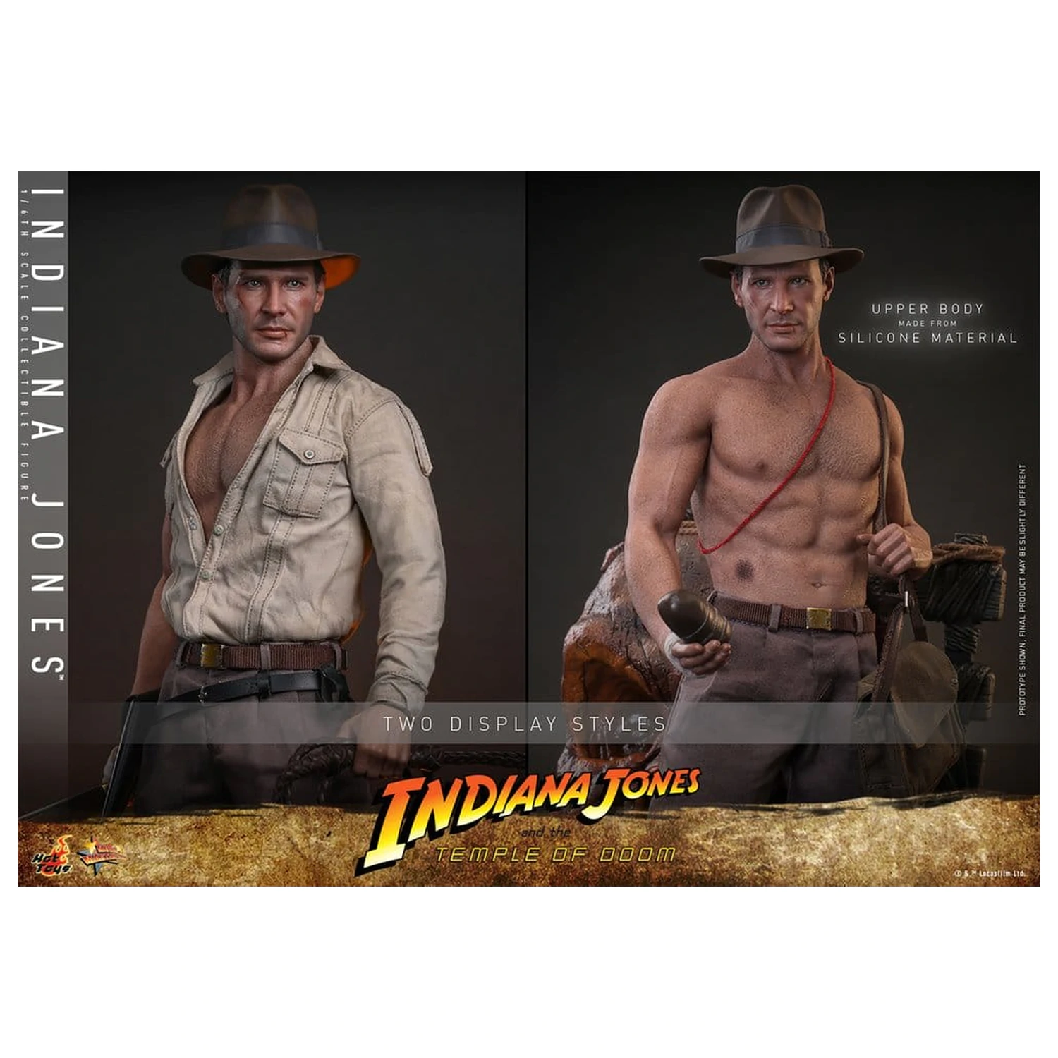 Indiana Jones Movie Masterpiece Akční figurka 1/6 Indiana Jones 30 cm fotografii produktu