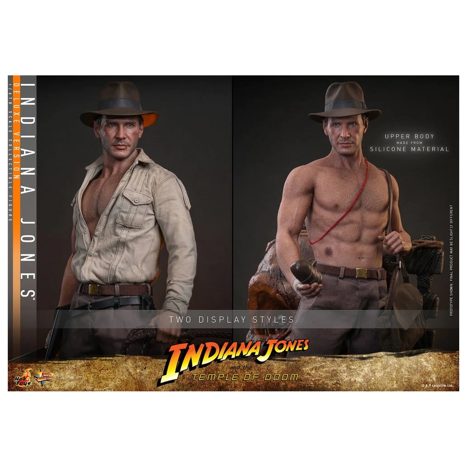 Indiana Jones Movie Masterpiece akční figurka 1/6 Indiana Jones (Deluxe Version) 30 cm fotografii produktu