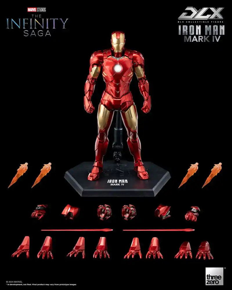 Infinity Saga DLX akční figurka 1/12 Iron Man Mark 4 17 cm fotografii produktu