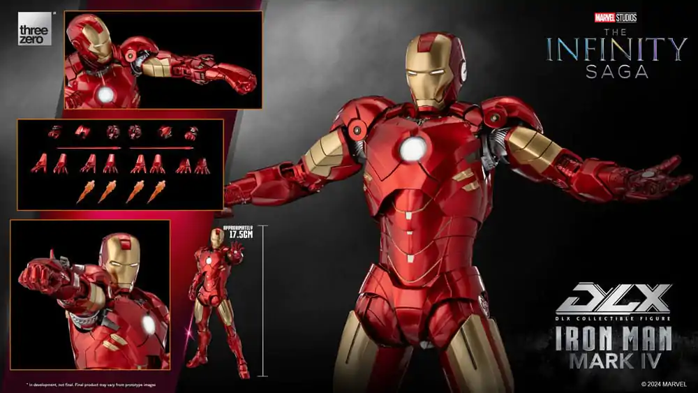 Infinity Saga DLX akční figurka 1/12 Iron Man Mark 4 17 cm fotografii produktu