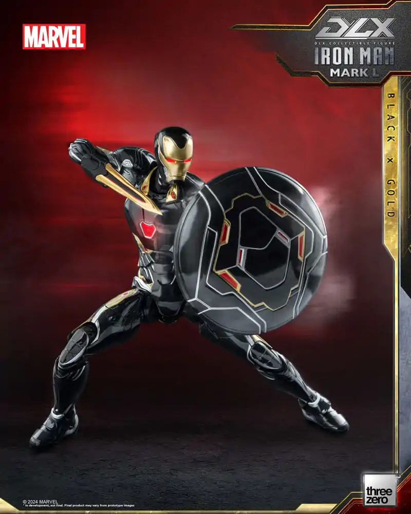 Akční figurka Infinity Saga DLX 1/12 Iron Man Mark 50 (Black X Gold) 17 cm fotografii produktu