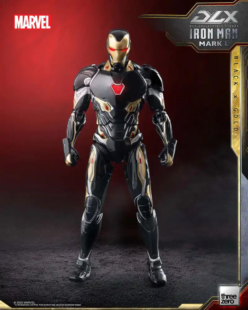 Akční figurka Infinity Saga DLX 1/12 Iron Man Mark 50 (Black X Gold) 17 cm fotografii produktu