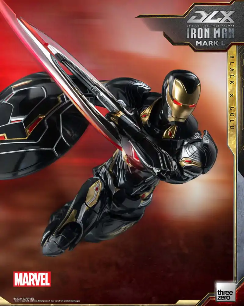 Akční figurka Infinity Saga DLX 1/12 Iron Man Mark 50 (Black X Gold) 17 cm fotografii produktu