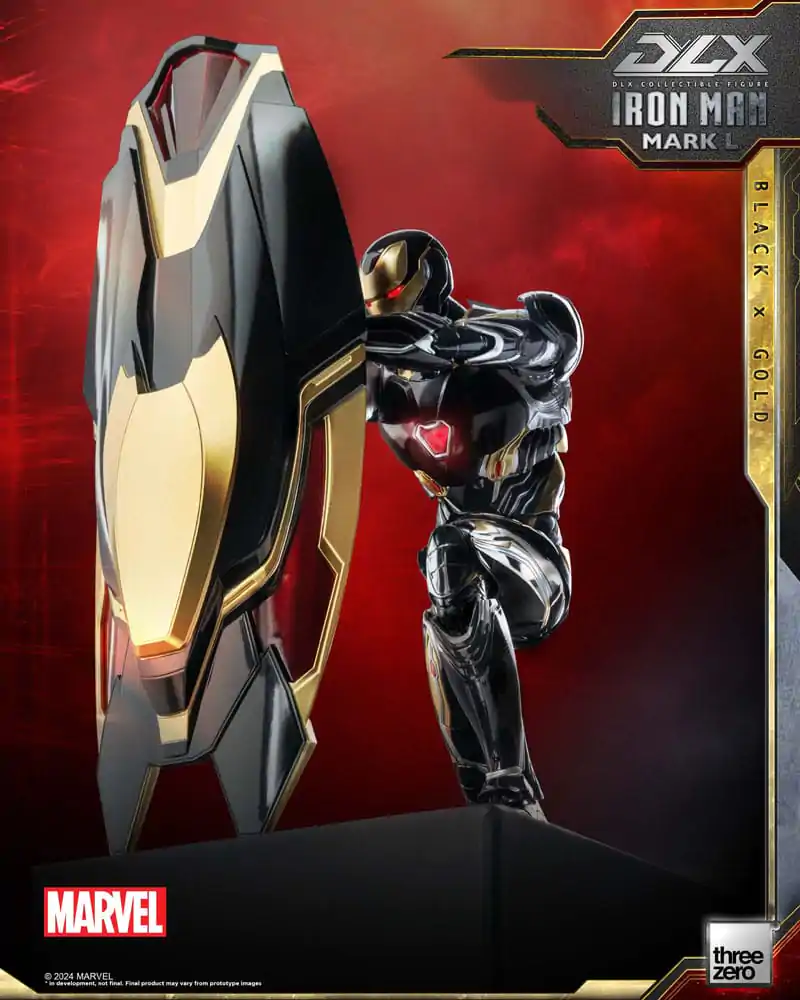 Akční figurka Infinity Saga DLX 1/12 Iron Man Mark 50 (Black X Gold) 17 cm fotografii produktu