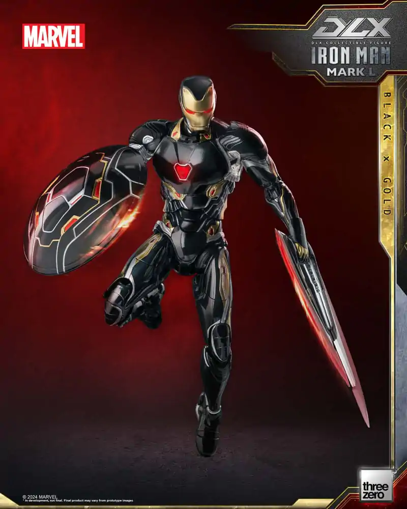 Akční figurka Infinity Saga DLX 1/12 Iron Man Mark 50 (Black X Gold) 17 cm fotografii produktu