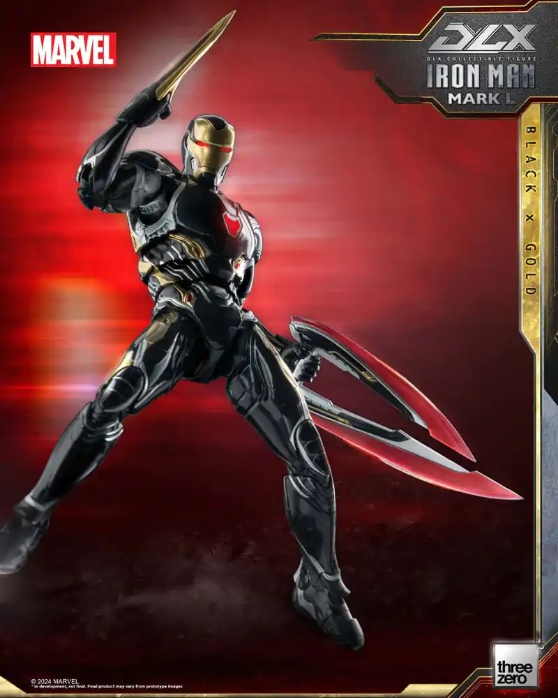 Akční figurka Infinity Saga DLX 1/12 Iron Man Mark 50 (Black X Gold) 17 cm fotografii produktu