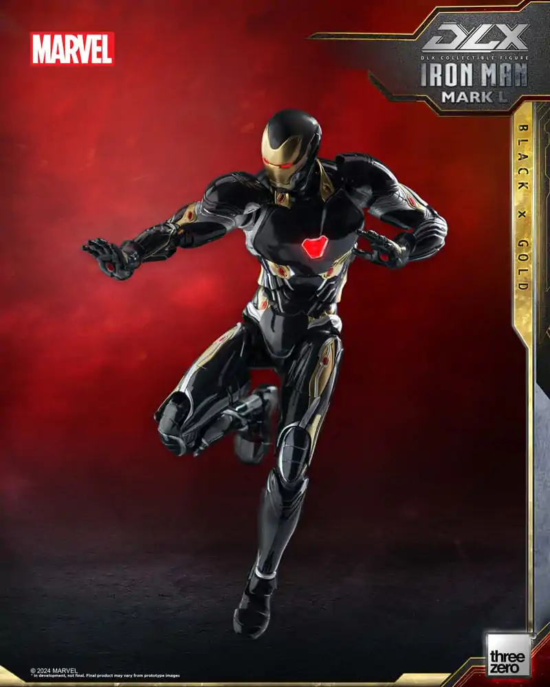 Akční figurka Infinity Saga DLX 1/12 Iron Man Mark 50 (Black X Gold) 17 cm fotografii produktu